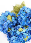 22 Inch X-Large Satin Artificial Hydrangea Silk Flower Bush 7 Heads Royal Blue