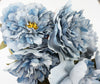 25 Inch Artificial Peony Silk Flower Bush 9 Heads Gray with Williamsburm Blue2