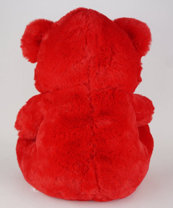 15" Red Musical Valentine Bear with I Love You Heart and Light up cheek (1 piece)