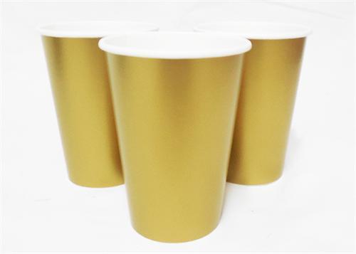 12 oz. Gold Paper Cup (10 Pieces)
