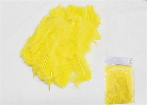 4 to 6 Inches Yellow Feather ( 75-100 Pcs)