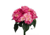Artificial Roses & Hydrangea Bouquet Fuchsia