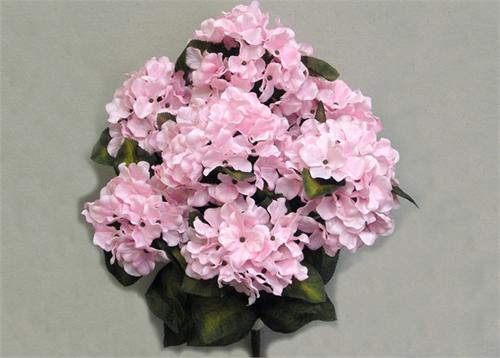 
                  
                    Satin Hydrangea Silk Flower Bush 7 Heads Light Pink 
                  
                