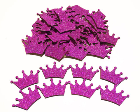 Fuchsia Glitter Wood Crown (100 Pieces)