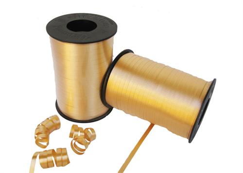 Gold Curly Ribbon 5mm X 500 Yards (1 Roll)