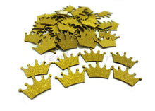  100Pcs Mini Glitter Wood Princess Crown Gold for Baby Shower Wedding Birthday Party Decorations