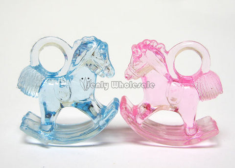 1.25" Plastic Mini Baby Rocking Horse (144 Pieces)| Color| Blue