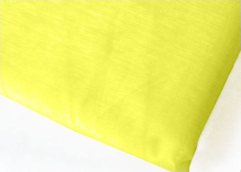 Yellow Maize Sheer Organza Drapping Sheet With Sewn Edge 28 x 6yds