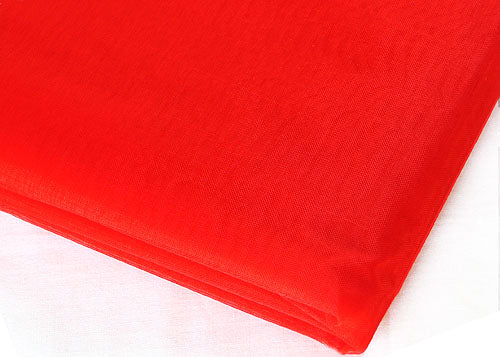 Red Sheer Organza Sheet With Sewn Edge 58 x 10 yards