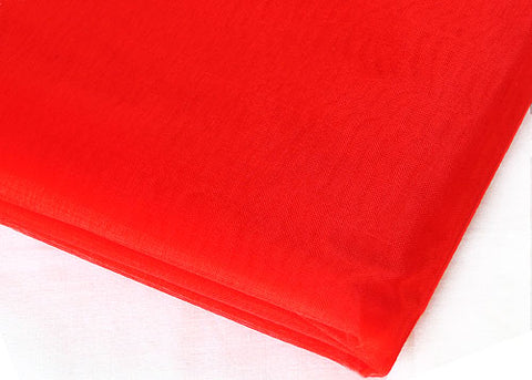 Red Sheer Organza Drapping Sheet With Sewn Edge 28 x 6yds