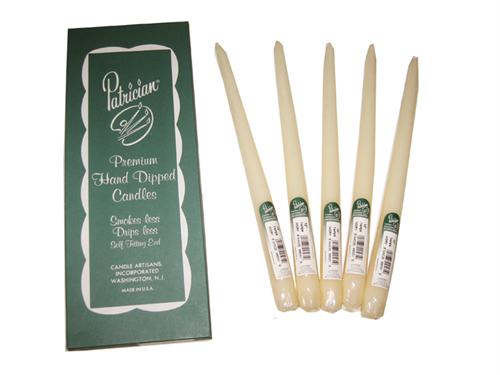 15" Ivory Taper Candle (Box of 12 Pieces)