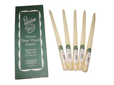 12" Ivory Taper Candle (Box of 12 Pieces)