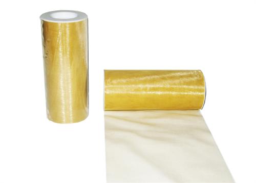 6 x 25 Yards Wide Organza Ribbon Gold 