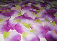  Silk Rose Petals Lavender and Green (1728PCS)