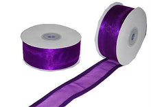  1-1/2" Satin Edge Organza Ribbon Purple 25 Yards