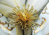 Folia Napkin Ring Gold (12 Pieces)
