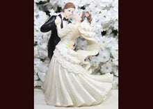  6 Dancing Poly Resin Wedding Cake Topper Couple (12 Pieces)