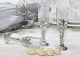 Plastic Champagne Cup Silver (12 Pieces)