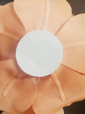 12" & 16" Foam Backdrop Flowers for Beautiful Room Wall Decoration Hot Pink (2 Pieces)