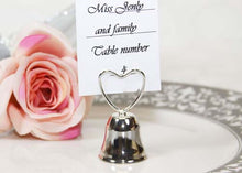  Plated Silver Bell Card Holder (12 pieces)