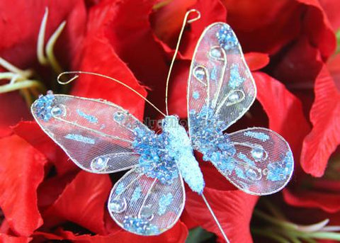  12 Pcs Artificial Butterfly Decorations, 2 Sizes Butterfly Decor  for Crafts, DIY 3D Unique Decorative Butterflies for Fake Flowers Easter  Spring Fall Wedding Party Home Decor. (Combo Pack) : Home & Kitchen
