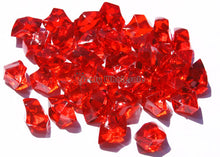  Acrylic Ice Crystal Rocks Vase Filler 23 X 18MM Red (1 LB/Bag)
