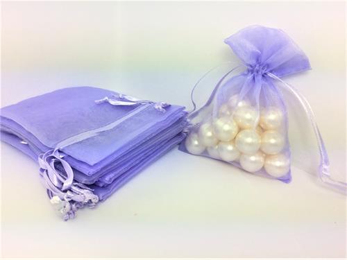 3 X 4 Lavender Organza Bags (24 Pieces)