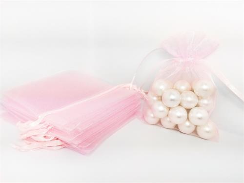 3 X 4 Pink Organza Bags (24 Pieces)