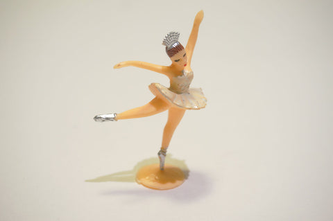 Ivory Plastic Ballet Dancing Girl for Cupcakes and Cakes Decoration (144 pcs)