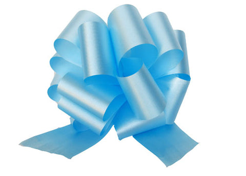 Large Light Blue Pull Bow (10 Pieces)