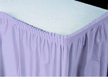  Lavender Plastic Table Skirt (1 Piece)