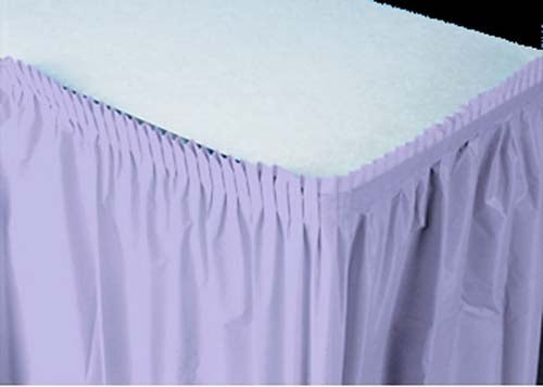 Lavender Plastic Table Skirt (1 Piece)