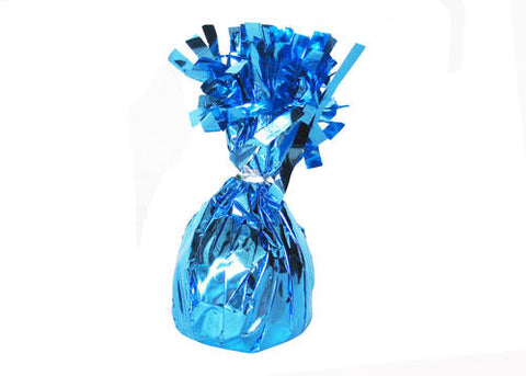 Metalic Light Blue Foil Balloon Weights (1 Piece)