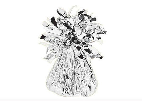 Metalic Silver Foil Balloon Weights (1 Piece)