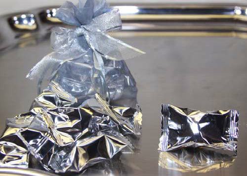 Metallic Silver Butter Mints (50 pieces)