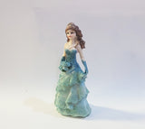 Mis Quince Anos and Sweet 16 Mini 3.5 inches Turquoise Cake Topper Doll (12 Pieces)