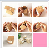 2" Cube Paper Favor Box with Blue Crown-50 Pieces