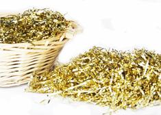 Metallic Gold Shredded Grass ( 8 oz. Bag )