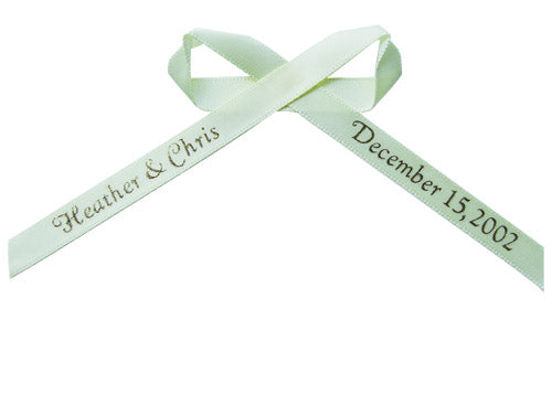 Plain Edge Personalized Ribbon