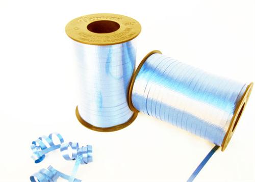 Pastel Blue Curly Ribbon 5mm X 500 Yards (1 Roll)