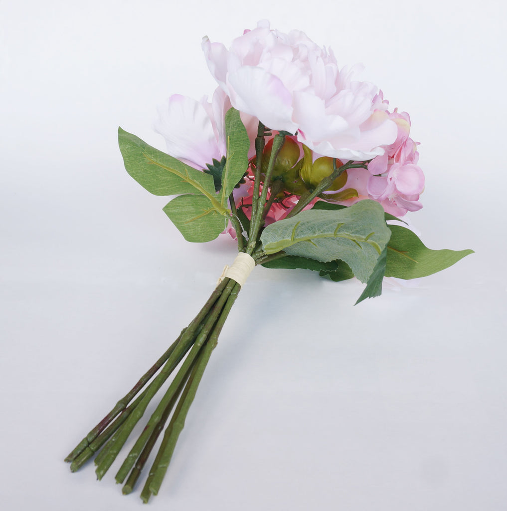 hydrangea and peony bouquet