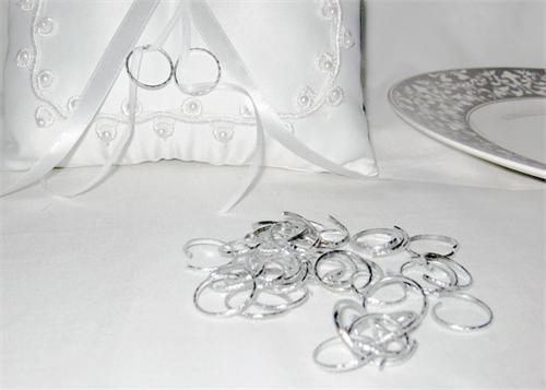 Plastic Sliver Ring (144 Pieces)