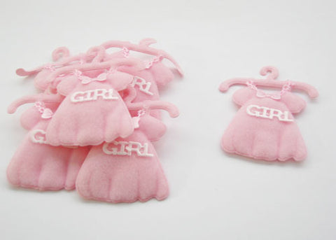 Baby Shower Decoration Cotton Baby Dress Pink (12 pieces)