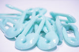 Plastic Baby Safety Pin Favors 2.5" ( 72 pieces) Blue