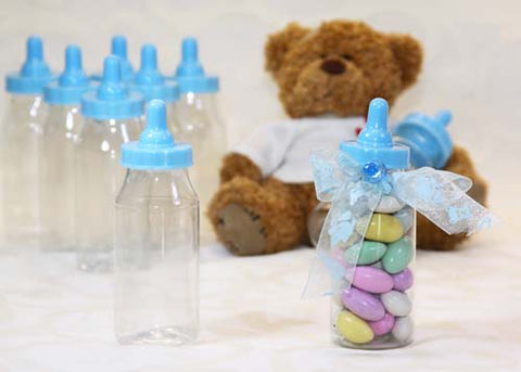 Plastic Baby Bottle Blue (12 bottles)