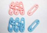 Plastic Baby Safety Pin Favors 2.5  (36 pieces) Pink