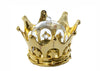 Plastic Mini Dome with Crown Design Party Decoration Favor Box Gold (12 Sets)