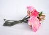 Rose Artificial Silk Flower Bouquet Pink Mix