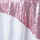 Sequin Overlay 72" X 72" Square Pink