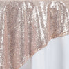 Sequin Overlay 72" X 72" Square Rose Gold